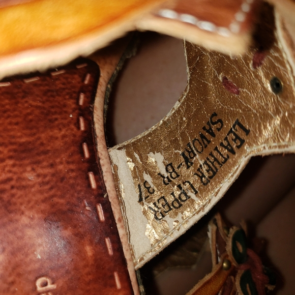 Spring step womens heels size 7 vintage brown - Picture 5 of 8